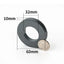 45/50/60/70/80/90/100mm Ferrite Magnet Ring with Hole Black Round Strong for Science Project Industroal DIY Crafts Ferrite Ring