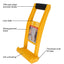 Yellow Heavy-Duty Plywood Panel Carrier Handle Moving Tools Panel Carrier with Nonslip Grip