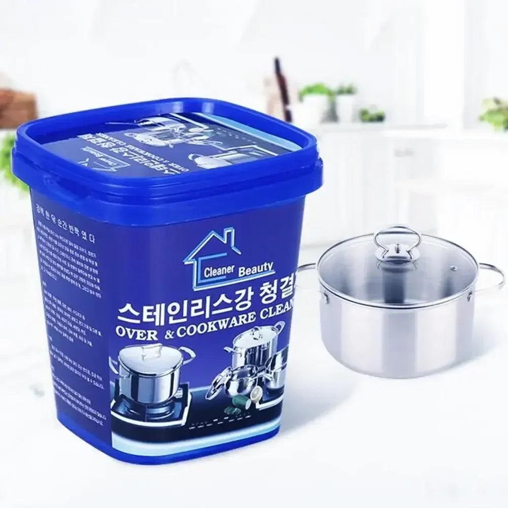 Powerful Stainless Steel Cookware Cleaning Paste Household Kitchen Cleaner Washing Pot Bottom Black Scale Remove Cream Detergent