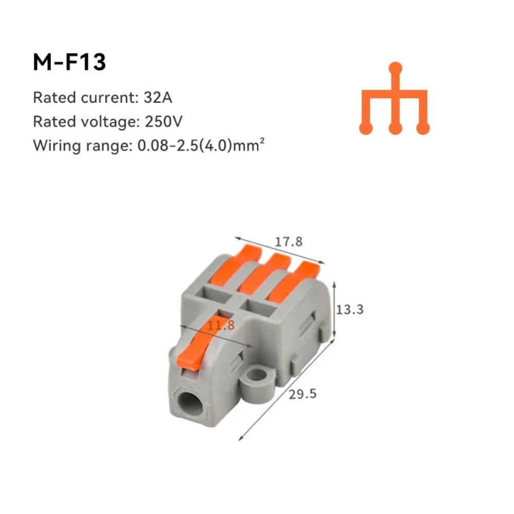 Quick Connection Terminal Cable Connector Conductor Clamp