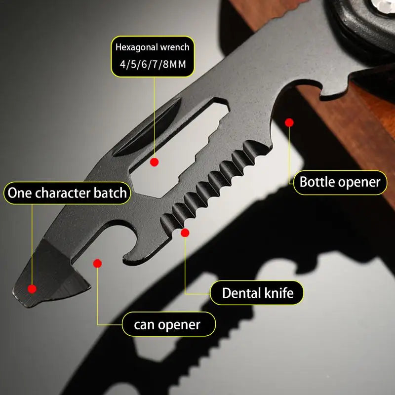 Multifunktionszange Multitool (Klauenhammer, Messer, Drahtschneider)