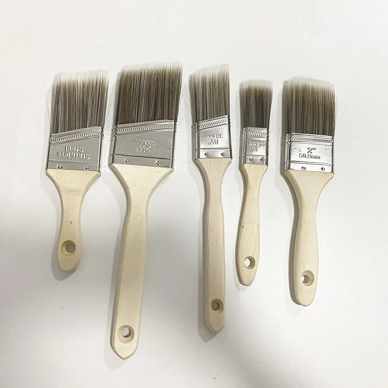 5pcs Paint Brush Set for Interior & Exterior Home Improvement with Corner Brushes for All Paint Types