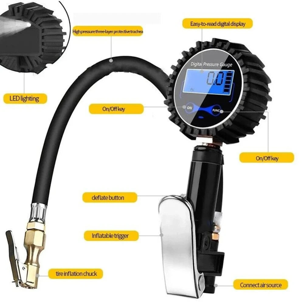 Compressed Air Tyre Pressure Gauge