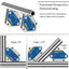 Set di Fissaggio Magnetico per Saldatura: Efficienza e Durata con Angoli Multipli