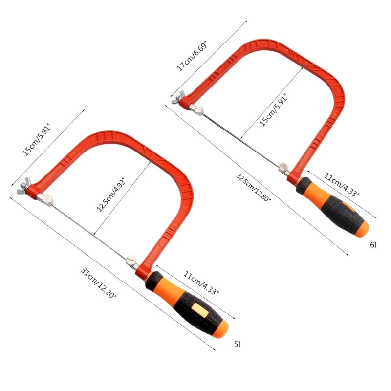 Multifunctional Mini Wire Hacksaw: Carbon Steel Woodworking Tool