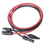 1 Pair Solar Panel Extension Cable Copper Wire 6 4 2.5 mm²  10 12 14 AWG Black and Red with Solar PV Wires Connectors