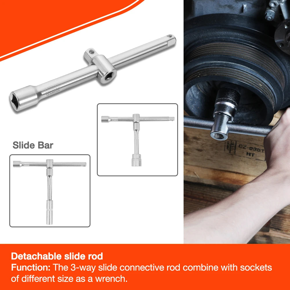 ValueMax 27-122PC Ensemble d'outils de réparation – Kit de douilles pour atelier à domicile