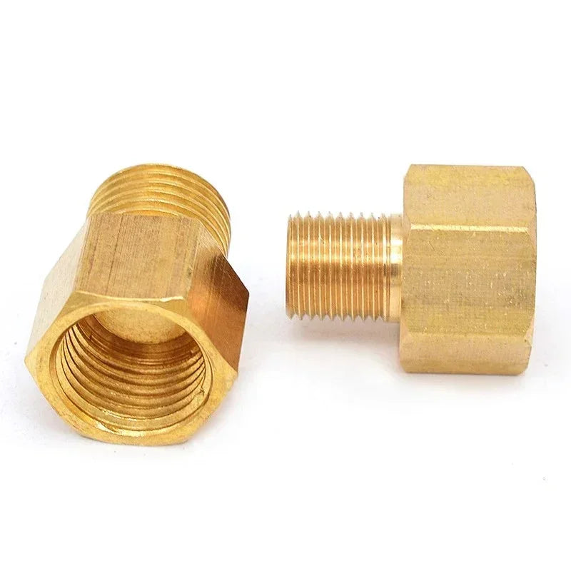 Brass Hex Pipe Connector: Female to Male Threaded Adapter for Water and Gas Systems