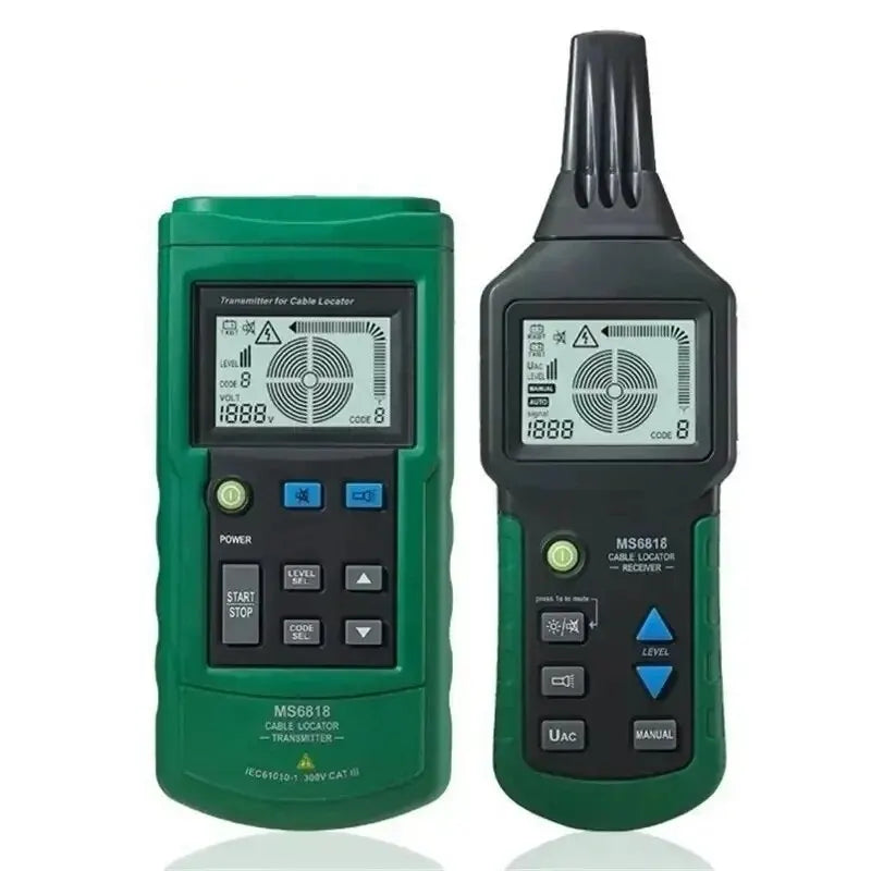 MS6818 Professional Cable Tester 12-400V AC/DC Metal Pipe Locator Wall Underground Inspect Interruption Short Circuit Detection