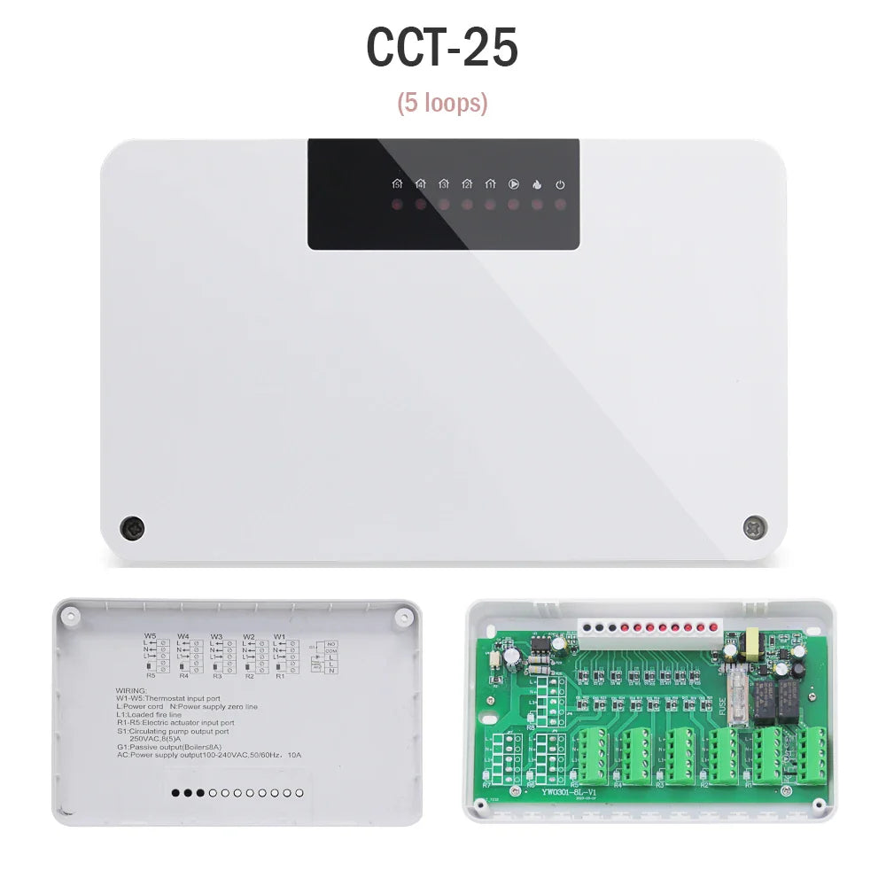 CCT-25/CCT-28: Controllore Intelligente per Riscaldamento a Zone con Termostato WiFi