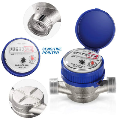 Water meter wiht sensitive pointer