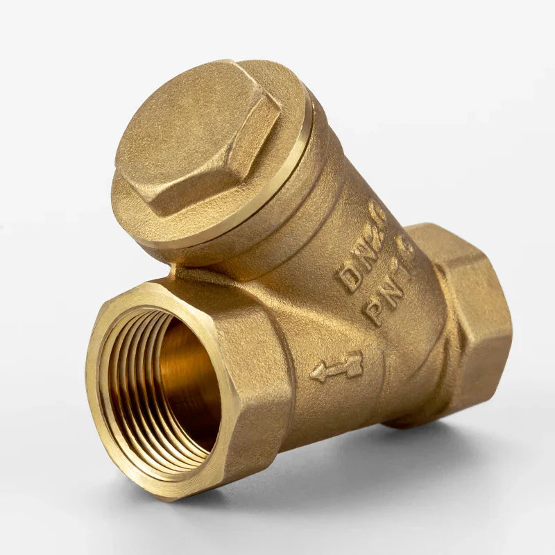 Water Oil Plumbing Pipe Brass Filter Valve