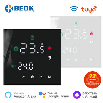 Tuya – régulateur de température intelligent WIFI pour maison intelligente, Thermostat de sol chaud pour chauffage électrique, régulateur de température, chaudière à gaz Yandex