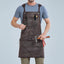 Thick Canvas Apron: Waterproof and Oil-Resistant Workwear for Repairs