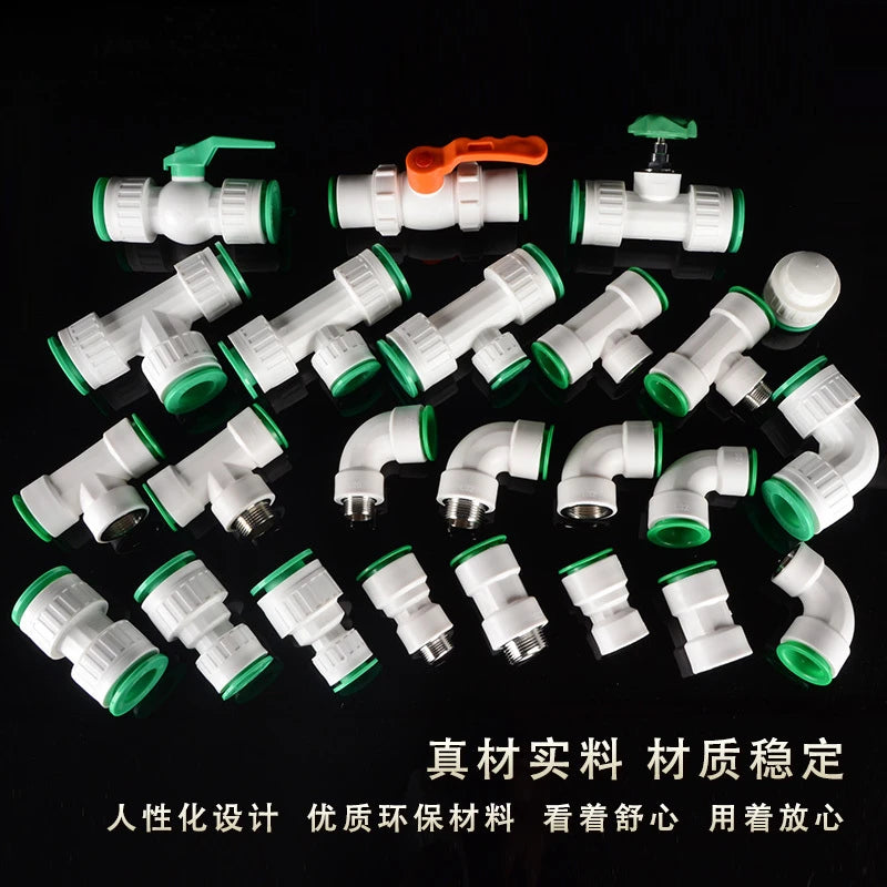 1 Inch 32PPR Pipe Connector: Quick Elbow Tee Fittings for Cold and Hot Water Systems