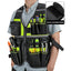 Heavy-Duty Reflective Tool Vest: Multi-Pocket Safety Vest for Electricians and Workers