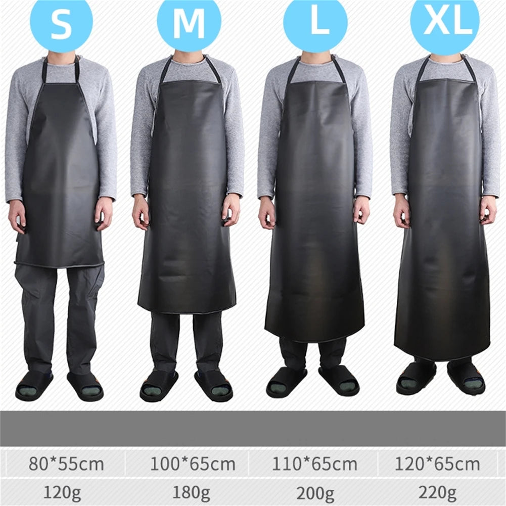 Unisex PVC Apron: Waterproof and Oil-Resistant for Industrial and Service Roles