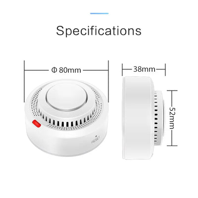 Tuya WiFi détecteur de fumée Protection incendie détecteur de fumée fumoir combinaison alarme incendie système de sécurité à la maison