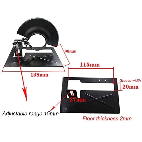 Adjustable Metal Angle Grinder Stand with Protective Cover