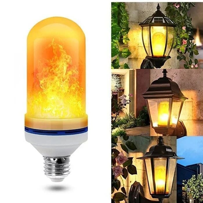 Ampoule LED à effet de flamme – Décoration d'intérieur vacillante.