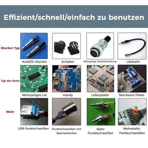 Fer à souder électrique multifonctionnel 60W avec chauffage externe et pointe pointue