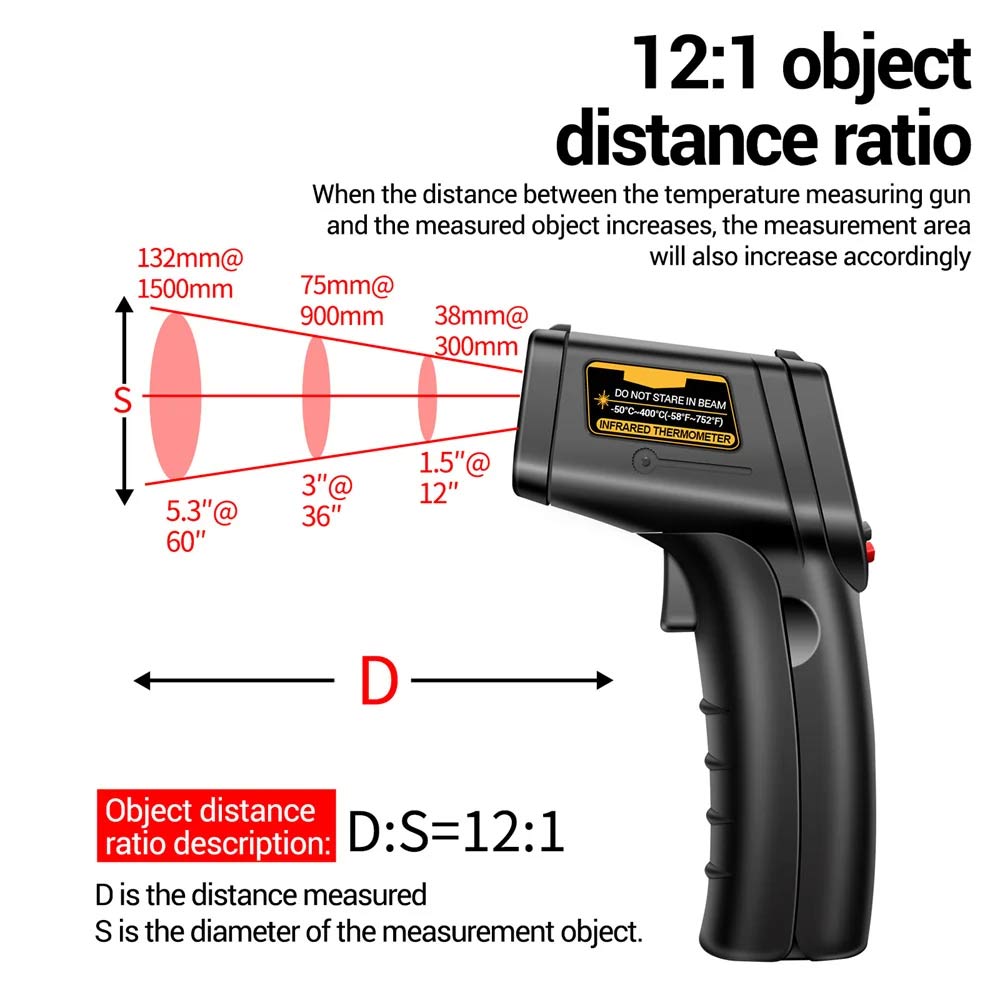 Laser termometro Pyrometer Gun