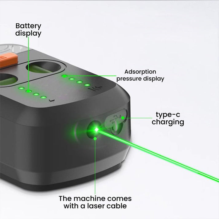 4-in-1 Laser Level & Dust Collector – DIY Drill Bit & Wall Bracket